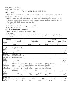 Giáo án Toán học lớp 6 - Tiết 55: Kiểm tra chương III