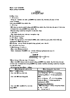 Giáo án Toán học lớp 6 - Tiết 63: Luyện tập