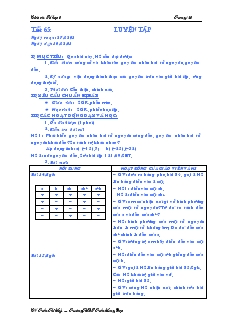 Giáo án Toán học lớp 6 - Tiết 65 đến tiết 72