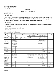 Giáo án Toán học lớp 6 - Tiết: 68: Kiểm tra chương