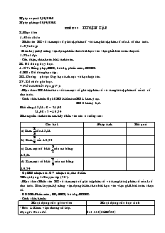 Giáo án Toán học lớp 6 - Tiết 99: Luyện tập