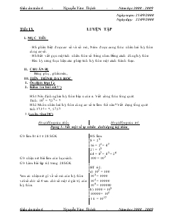 Giáo án Toán lớp 6 - Tiết 13: Luyện tập