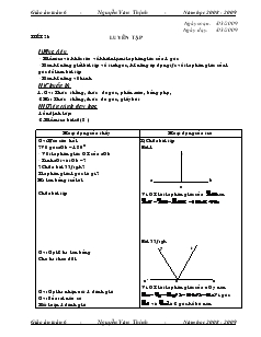 Giáo án Toán lớp 6 - Tiết 21: Luyên tập