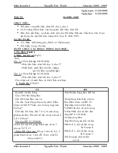 Giáo án Toán lớp 6 - Tiết 21: Luyện tập