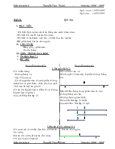 Giáo án Toán lớp 6 - Tiết 5 - Bài 5: Tia