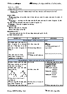 Giáo án Toán lớp 6 - Tuần 10, tiết 27