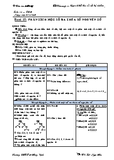 Giáo án Toán lớp 6 - Tuần 10, tiết 29