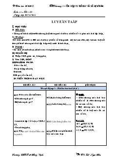 Giáo án Toán lớp 6 - Tuần 11, tiết 30