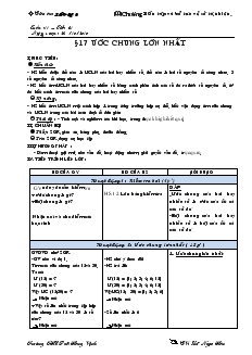 Giáo án Toán lớp 6 - Tuần 11, tiết 31