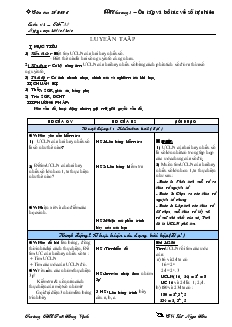 Giáo án Toán lớp 6 - Tuần 12, tiết 32