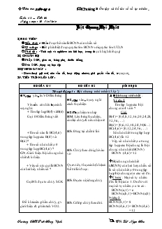 Giáo án Toán lớp 6 - Tuần 12, tiết 34