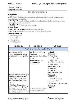 Giáo án Toán lớp 6 - Tuần 13, tiết 37