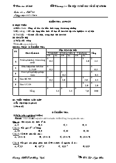 Giáo án Toán lớp 6 - Tuần 14, tiết 39