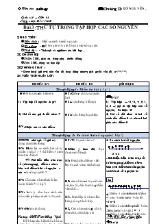 Giáo án Toán lớp 6 - Tuần 15, tiết 42