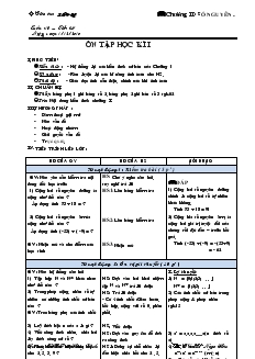 Giáo án Toán lớp 6 - Tuần 16, tiết 45