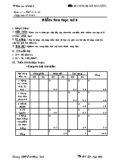 Giáo án Toán lớp 6 - Tuần 17, tiết 47+48