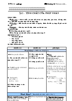 Giáo án Toán lớp 6 - Tuần 21, tiết 63