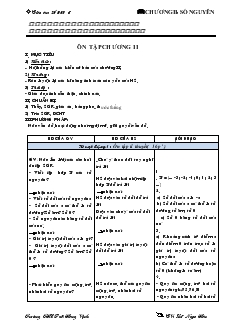 Giáo án Toán lớp 6 - Tuần 23, tiết 66