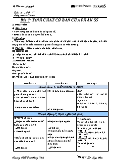 Giáo án Toán lớp 6 - Tuần 24, tiết 71