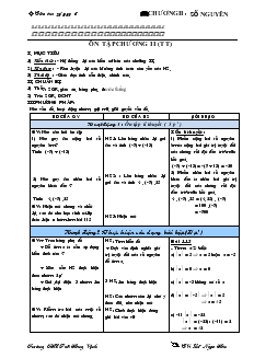 Giáo án Toán lớp 6 - Tuần 25, tiết 72