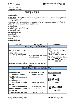 Giáo án Toán lớp 6 - Tuần 25, tiết 74