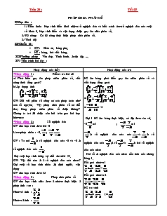 Giáo án Toán 6 - Tuần 30, tiết 87