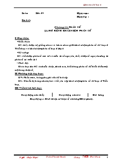 Giáo án Toán học lớp 6 - Số học - Chương III