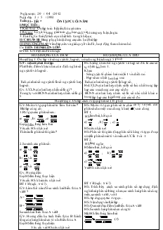 Giáo án Toán học lớp 6 - Tuần 35