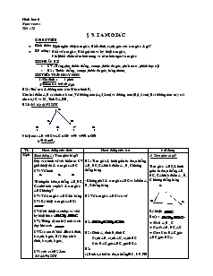 Giáo án Toán lớp 6 - Hình học - Tiết: 25 - Bài 9: Tam giác