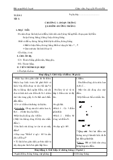 Giáo án Toán 6 - Bài 1: Điểm, đường thẳng