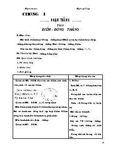 Giáo án Toán 6 - Hình học - Tiết 1 đến tiết 28