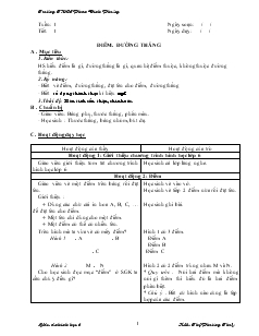 Giáo án Toán 6 - Hình học - Trường THCS Phan Đình Phùng