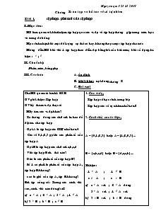 Giáo án Toán 6 - Số học (cả năm)