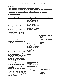 Giáo án Toán 6 - Số học - Hoc kỳ I - Tiết 19, 20, 21