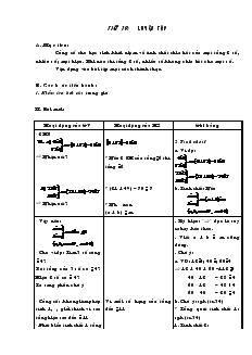 Giáo án Toán 6 - Số học - Hoc kỳ I - Tiết 19: Luyện tập