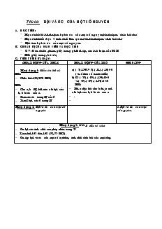 Giáo án Toán 6 - Số học - Hoc kỳ II - Tiết 66: Bội và ước của một số nguyên