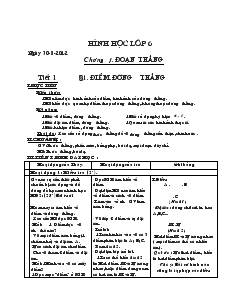 Giáo án Toán 6 - Tiết 1 đến tiết 13