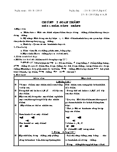 Giáo án Toán 6 - Tiết 1 đến tiết 14