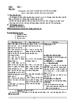 Giáo án Toán 6 - Tiết 1 đến tiết 35