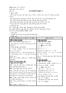 Giáo án Toán 6 - Tiết 34: Luyện tập 2