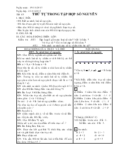 Giáo án Toán 6 - Tiết 43, 44