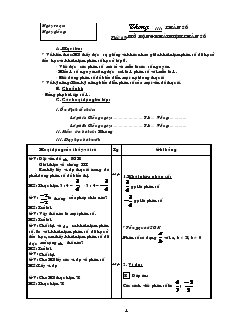 Giáo án Toán 6 - Tiết 69 đến 80