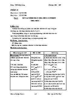 Giáo án Toán 6 - Tiết 7, 8