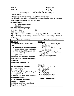 Giáo án Toán 6 - Tuần 1 đến tuần 33