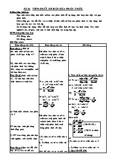 Giáo án Toán 8 - Đại số - Chương 2 -  Tiết 21: Tính chất cơ bản của phân thức