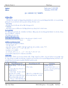 Giáo án Toán học lớp 6 (cả năm)