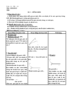 Giáo án Toán học lớp 6 - Hình học - Bài 3: Số đo góc