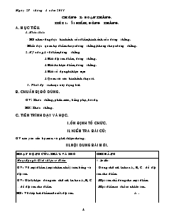 Giáo án Toán học lớp 6 - Hình học, năm 2011