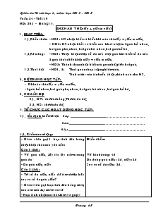 Giáo án Toán học lớp 6 - Hình học - Tuần 24 đến tuần 26