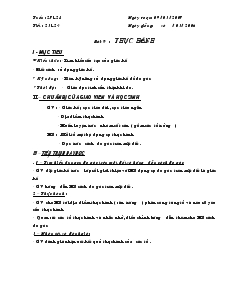 Giáo án Toán lớp 6 - Tiết: 23 +24